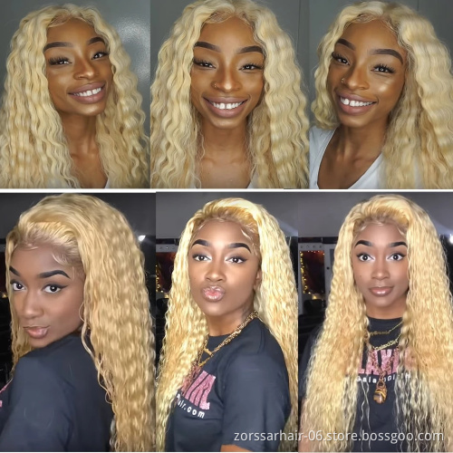 Wholesale 613 HD Full Lace Wig Human Hair,Platinum Blonde 613 transparent Lace Frontal Wig,13x4 13x6 613 Virgin Lace Front Wig